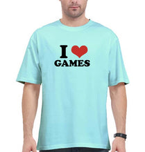 Load image into Gallery viewer, I LOVE GAMES Oversized T-Shirt for Men
