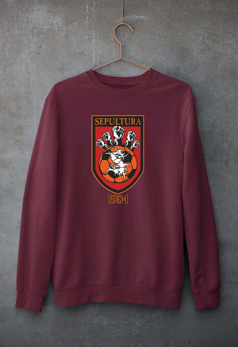 Sepultura Sweatshirt for Men/Women-Maroon-Ektarfa.online