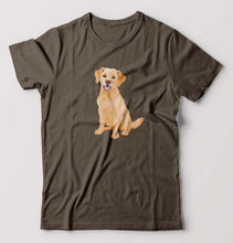 Load image into Gallery viewer, golden retreiver T-Shirt for Men-Olive Green-Ektarfa.online

