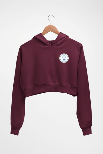 IIT Patna Crop HOODIE FOR WOMEN-Maroon-Ektarfa.online