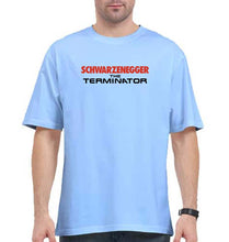 Load image into Gallery viewer, terminator Oversized T-Shirt for Men-Baby Blue-Ektarfa.online
