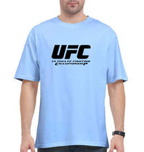 Load image into Gallery viewer, UFC Oversized T-Shirt for Men-Baby Blue-Ektarfa.online
