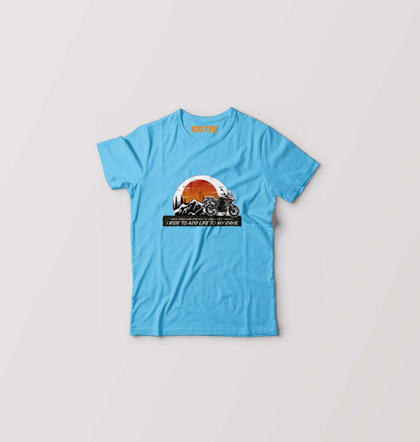 Ride Kids T-Shirt for Boy/Girl-Light Blue-Ektarfa.online