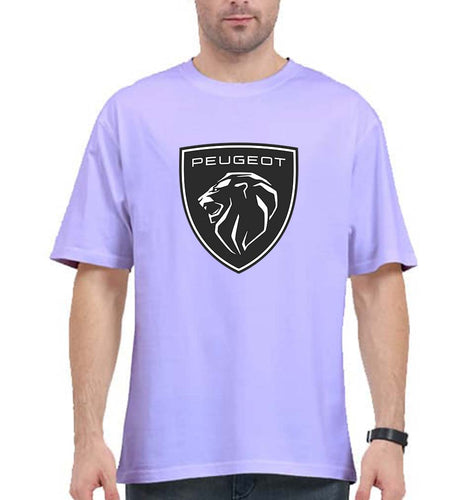 Peugeot Oversized T-Shirt for Men-Lavender-Ektarfa.online