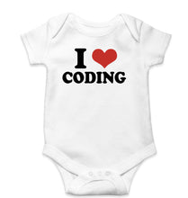 Load image into Gallery viewer, I LOVE CODING Romper For Baby Boy/Girl-White-Ektarfa.online
