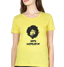 Load image into Gallery viewer, Jimi Hendrix T-Shirt for Women-Yellow-Ektarfa.online

