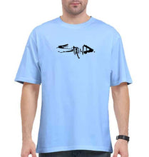 Load image into Gallery viewer, Staind Oversized T-Shirt for Men-Baby Blue-Ektarfa.online
