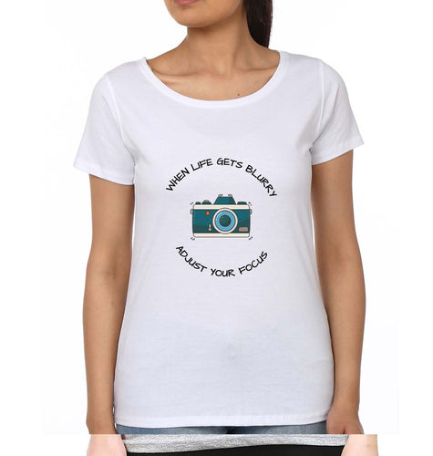Life Photography T-Shirt for Women-White-Ektarfa.online