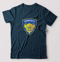 Load image into Gallery viewer, chennaiyin FC T-Shirt for Men-Petrol Blue-Ektarfa.online
