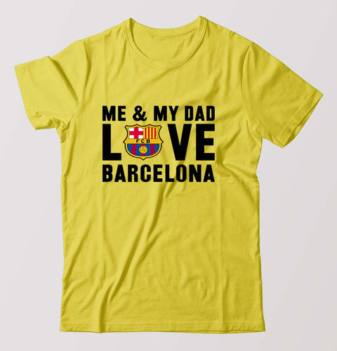 Love Barcelona T-Shirt for Men-Yellow-Ektarfa.online