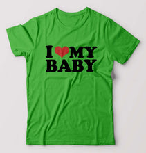 Load image into Gallery viewer, I LOVE MY BABY T-Shirt for Men-flag green-Ektarfa.online
