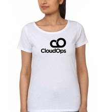 Load image into Gallery viewer, CloudOps T-Shirt for Women-White-Ektarfa.online

