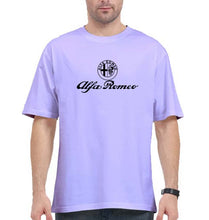 Load image into Gallery viewer, Alfa Romeo Oversized T-Shirt for Men-Lavender-Ektarfa.online
