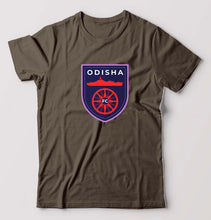 Load image into Gallery viewer, Odisha FC T-Shirt for Men-Olive Green-Ektarfa.online
