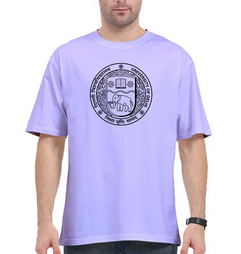 delhi university (DU) Oversized T-Shirt for Men-Lavender-Ektarfa.online