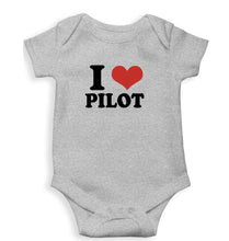Load image into Gallery viewer, I LOVE PILOT Romper For Baby Boy/Girl-Grey-Ektarfa.online
