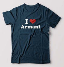 Load image into Gallery viewer, I Love Armani T-Shirt for Men-Petrol Blue-Ektarfa.online

