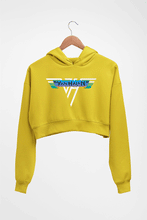Load image into Gallery viewer, van halen Crop HOODIE FOR WOMEN-Mustard Yellow-Ektarfa.online
