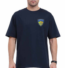 Load image into Gallery viewer, chennaiyin FC Oversized T-Shirt for Men-Navy Blue-Ektarfa.online
