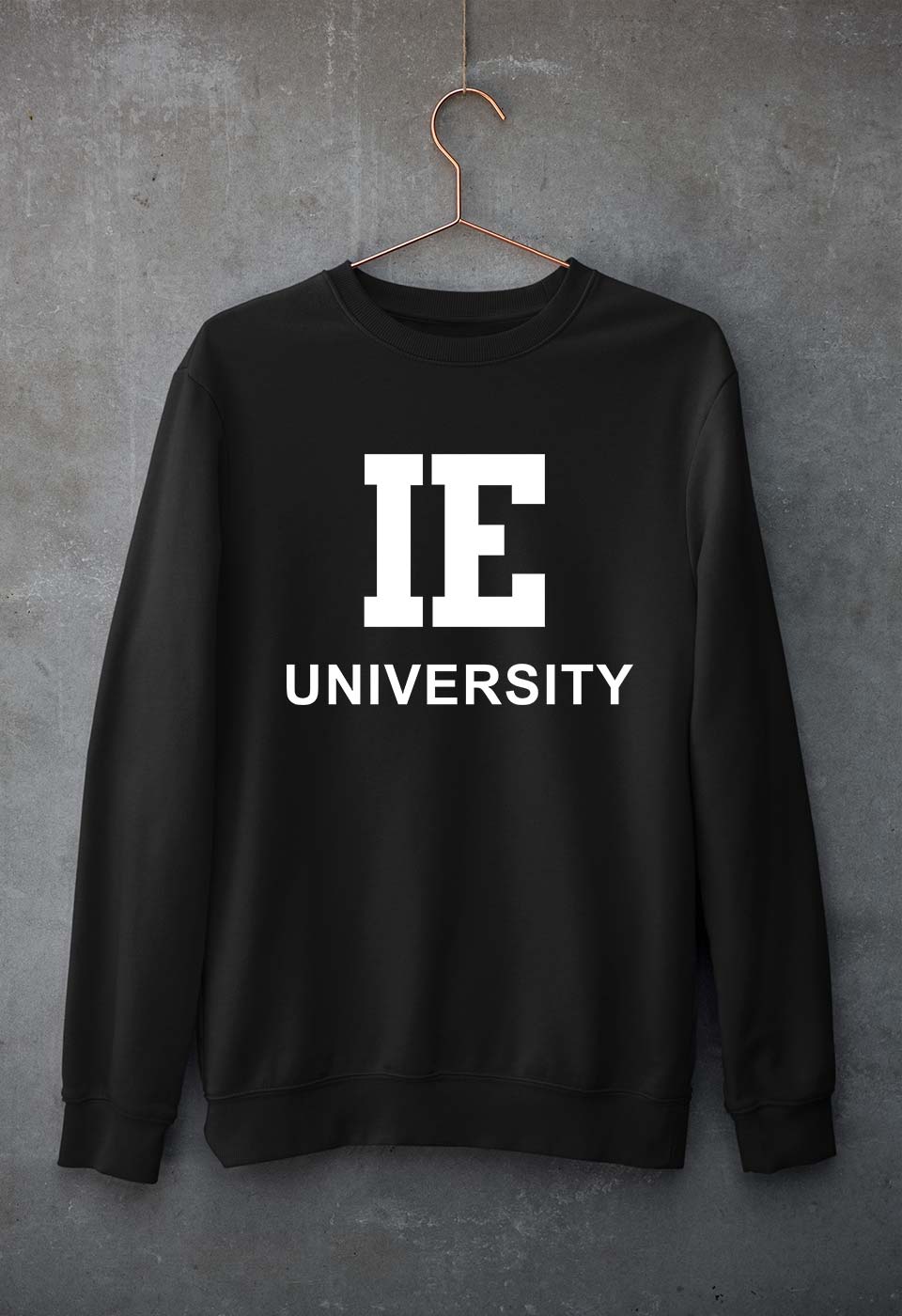 IE University Unisex Sweatshirt for Men/Women-Black-Ektarfa.online