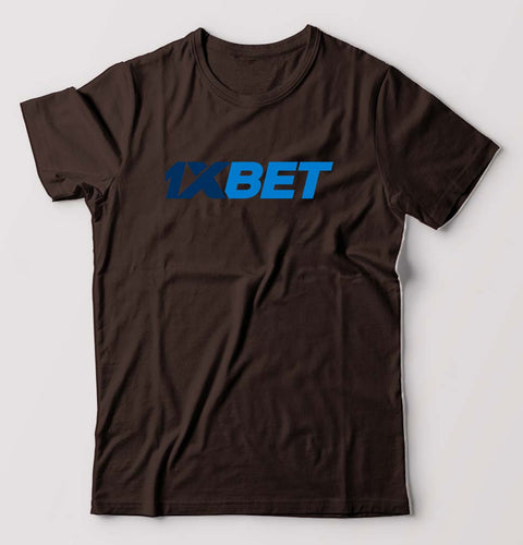1XBet T-Shirt for Men-Coffee Brown-Ektarfa.online
