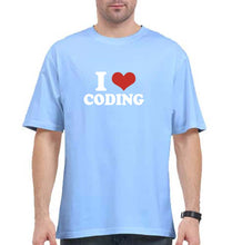 Load image into Gallery viewer, I Love Coding Oversized T-Shirt for Men
