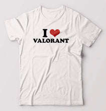 Load image into Gallery viewer, I LOVE VALORANT T-Shirt for Men-White-Ektarfa.online
