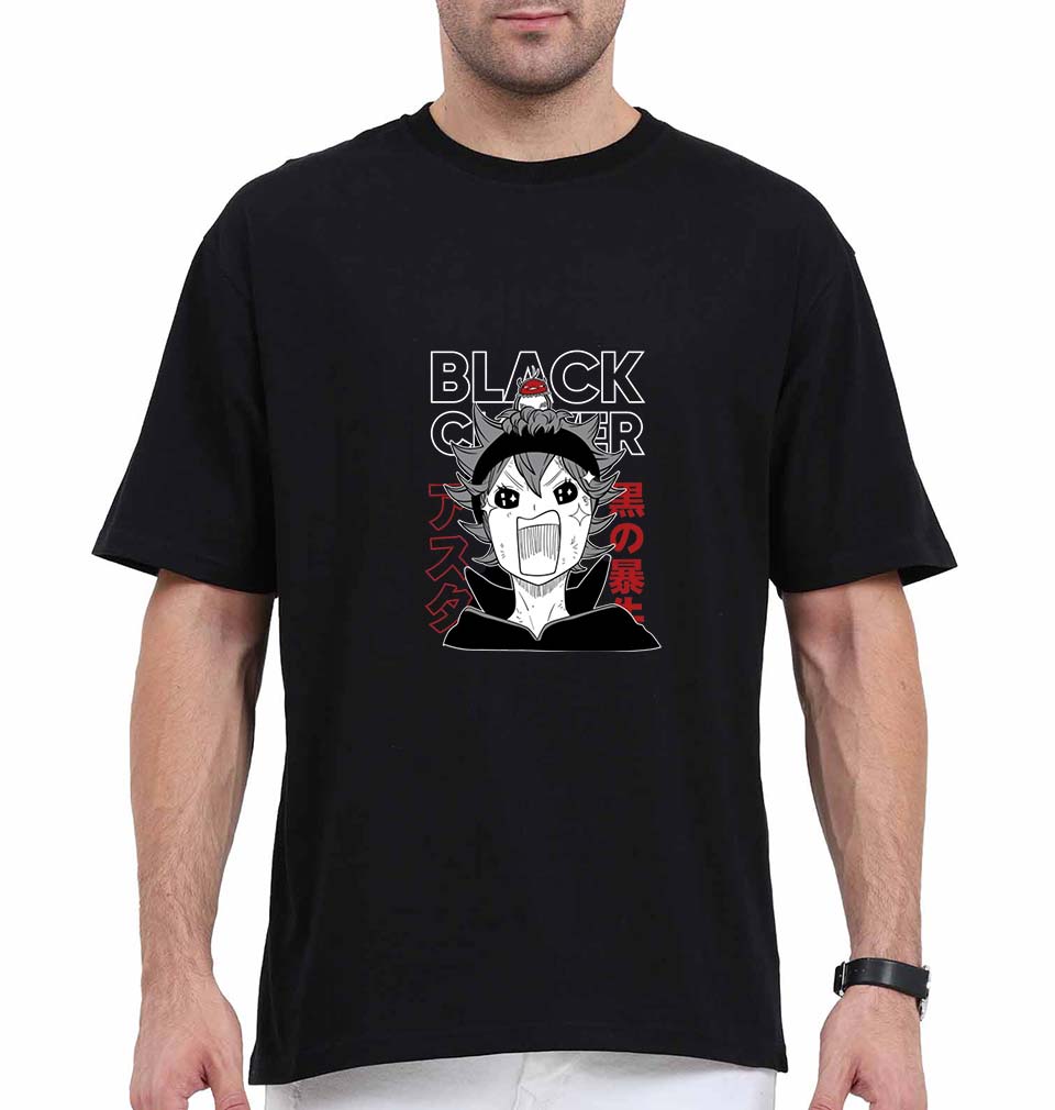 ASTA - BLACK CLOVER Anime Oversized T-Shirt for Men
