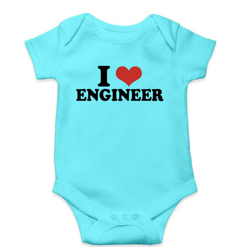 I LOVE ENGINEER Romper For Baby Boy/Girl-Sky Blue-Ektarfa.online