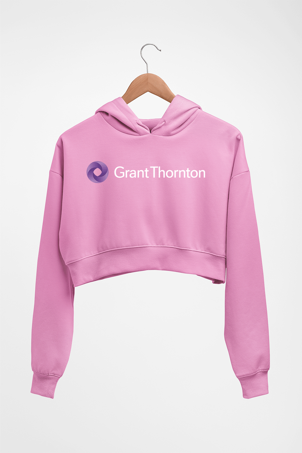 grant thornton Crop HOODIE FOR WOMEN-Light Baby Pink-Ektarfa.online