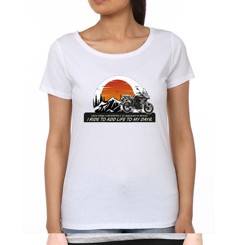 Ride T-Shirt for Women-White-Ektarfa.online