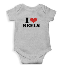 Load image into Gallery viewer, I LOVE REELS Romper For Baby Boy/Girl-Grey-Ektarfa.online
