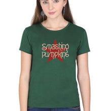 Load image into Gallery viewer, Smashing Pumpkins T-Shirt for Women-Dark Green-Ektarfa.online

