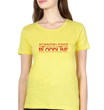 Load image into Gallery viewer, acknowledge the bloodline T-Shirt for Women-Yellow-Ektarfa.online
