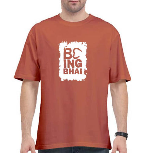 Being Bhai Oversized T-Shirt for Men-Coral-Ektarfa.online