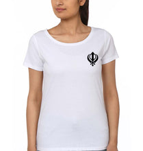 Load image into Gallery viewer, sikh T-Shirt for Women-White-Ektarfa.online
