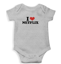 Load image into Gallery viewer, I LOVE NETFLIX Romper For Baby Boy/Girl-Grey-Ektarfa.online
