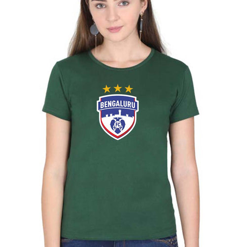 Bengaluru FC T-Shirt for Women-Dark Green-Ektarfa.online