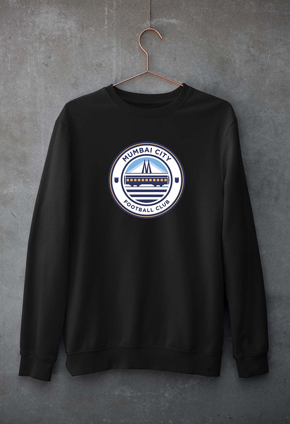 Mumbai Fc Sweatshirt for Men/Women-Black-Ektarfa.online