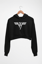 Load image into Gallery viewer, van halen Crop HOODIE FOR WOMEN-Black-Ektarfa.online
