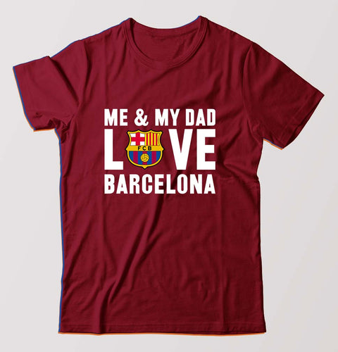 Love Barcelona T-Shirt for Men-Maroon-Ektarfa.online