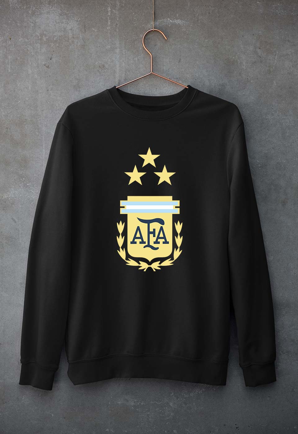 Argentina Football Unisex Sweatshirt for Men/Women-Black-Ektarfa.online