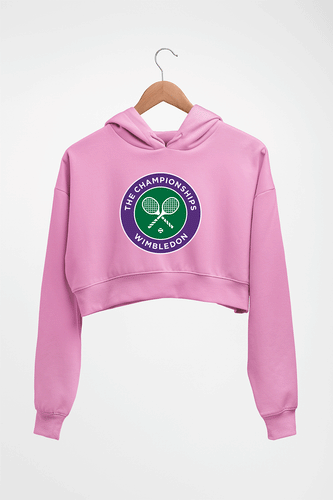 wimbledon Crop HOODIE FOR WOMEN-Light Baby Pink-Ektarfa.online