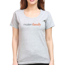 Load image into Gallery viewer, modern family T-Shirt for Women-Grey Melange-Ektarfa.online
