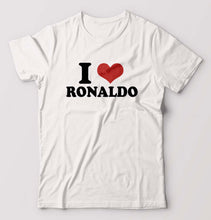 Load image into Gallery viewer, I LOVE RONALDO T-Shirt for Men-White-Ektarfa.online
