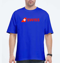 Load image into Gallery viewer, swiss Oversized T-Shirt for Men-Royal Blue-Ektarfa.online
