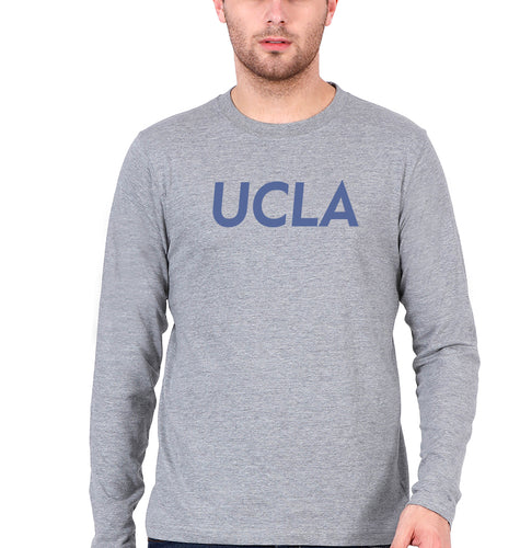 UCLA Full Sleeves T-Shirt for Men-Grey Melange-Ektarfa.online