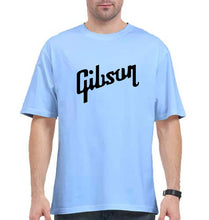 Load image into Gallery viewer, gibson Oversized T-Shirt for Men-Baby Blue-Ektarfa.online
