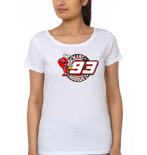 Load image into Gallery viewer, marc marquez T-Shirt for Women-White-Ektarfa.online

