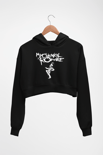 My Chemical Romance (MCR) Crop HOODIE FOR WOMEN-Black-Ektarfa.online